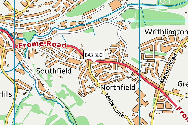 BA3 3LQ map - OS VectorMap District (Ordnance Survey)