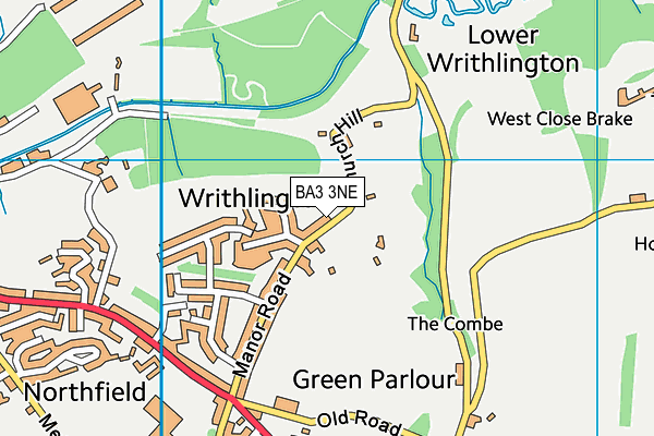 BA3 3NE map - OS VectorMap District (Ordnance Survey)