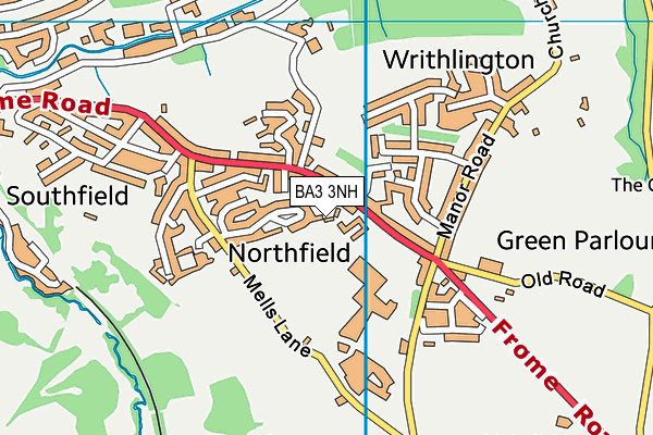 BA3 3NH map - OS VectorMap District (Ordnance Survey)