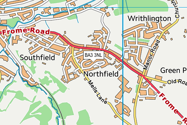 BA3 3NL map - OS VectorMap District (Ordnance Survey)