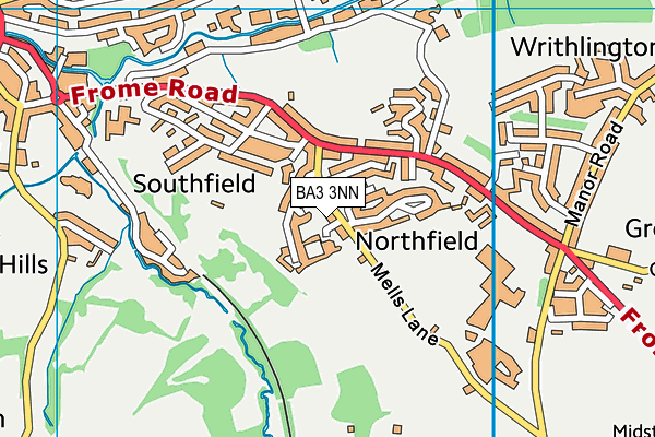 BA3 3NN map - OS VectorMap District (Ordnance Survey)