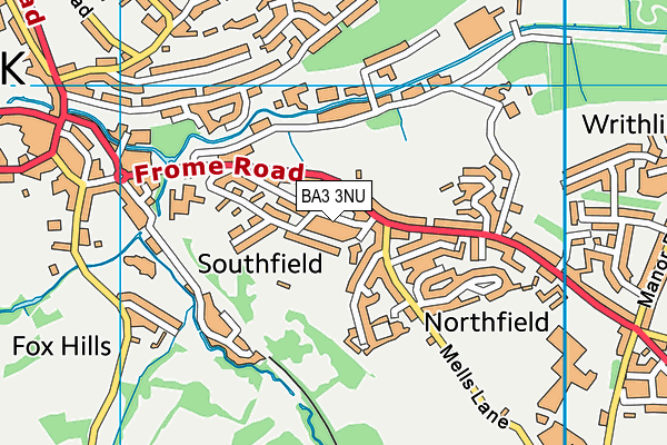 BA3 3NU map - OS VectorMap District (Ordnance Survey)