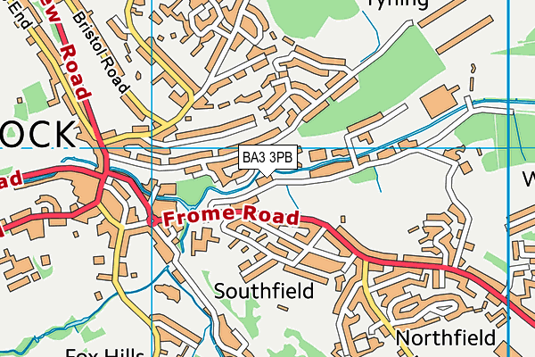 BA3 3PB map - OS VectorMap District (Ordnance Survey)