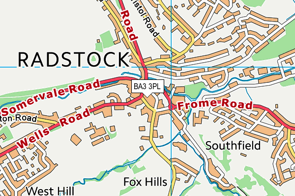 BA3 3PL map - OS VectorMap District (Ordnance Survey)