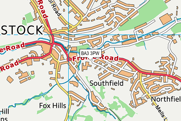 BA3 3PW map - OS VectorMap District (Ordnance Survey)