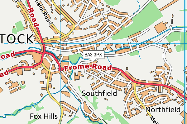 BA3 3PX map - OS VectorMap District (Ordnance Survey)