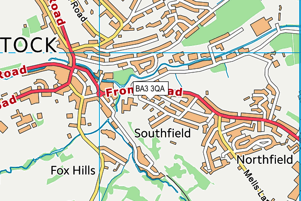 BA3 3QA map - OS VectorMap District (Ordnance Survey)