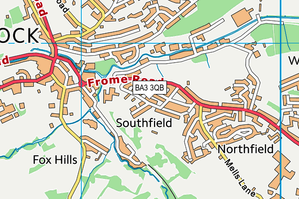 BA3 3QB map - OS VectorMap District (Ordnance Survey)