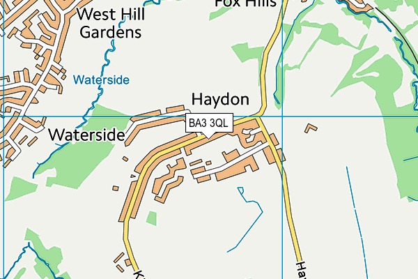 BA3 3QL map - OS VectorMap District (Ordnance Survey)