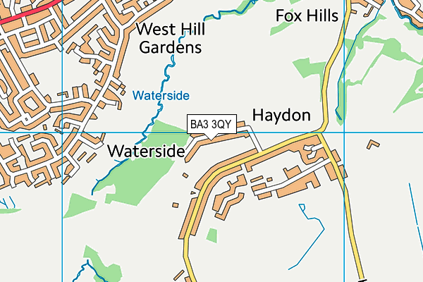 BA3 3QY map - OS VectorMap District (Ordnance Survey)