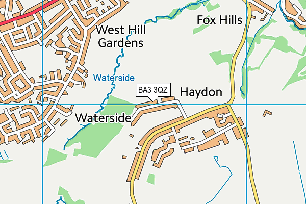 BA3 3QZ map - OS VectorMap District (Ordnance Survey)