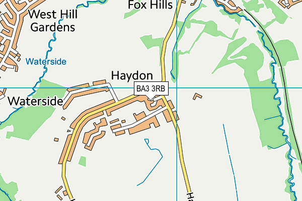 BA3 3RB map - OS VectorMap District (Ordnance Survey)