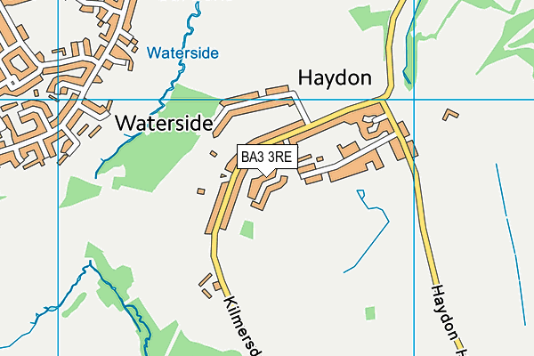 BA3 3RE map - OS VectorMap District (Ordnance Survey)