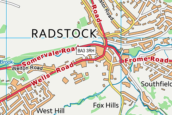 BA3 3RH map - OS VectorMap District (Ordnance Survey)