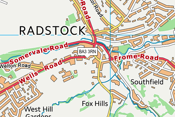 BA3 3RN map - OS VectorMap District (Ordnance Survey)