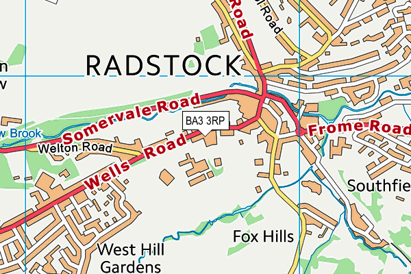 BA3 3RP map - OS VectorMap District (Ordnance Survey)