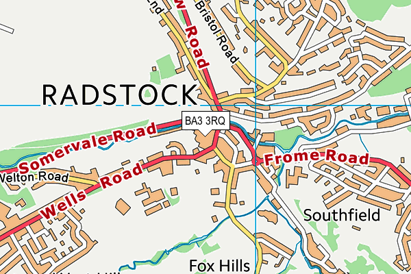 BA3 3RQ map - OS VectorMap District (Ordnance Survey)