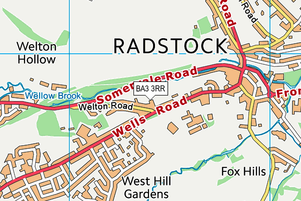 BA3 3RR map - OS VectorMap District (Ordnance Survey)