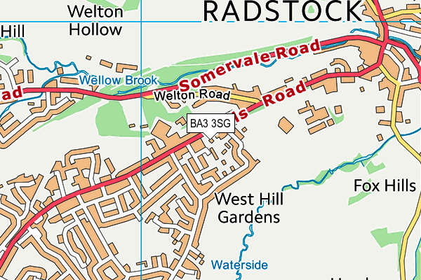 BA3 3SG map - OS VectorMap District (Ordnance Survey)