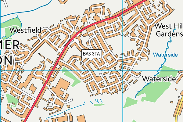 BA3 3TA map - OS VectorMap District (Ordnance Survey)