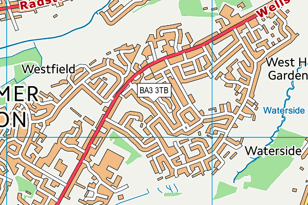 BA3 3TB map - OS VectorMap District (Ordnance Survey)