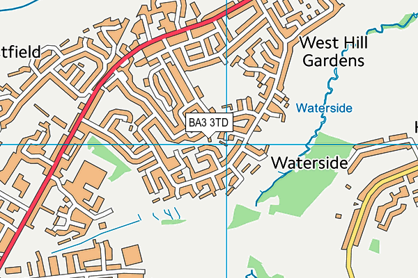 BA3 3TD map - OS VectorMap District (Ordnance Survey)