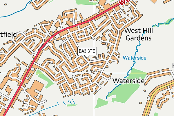 Westhill Sports And Social Club map (BA3 3TE) - OS VectorMap District (Ordnance Survey)