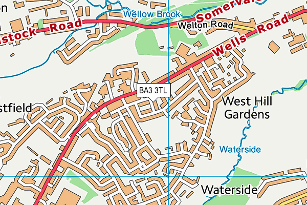 BA3 3TL map - OS VectorMap District (Ordnance Survey)