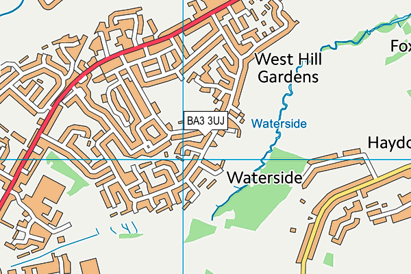 BA3 3UJ map - OS VectorMap District (Ordnance Survey)