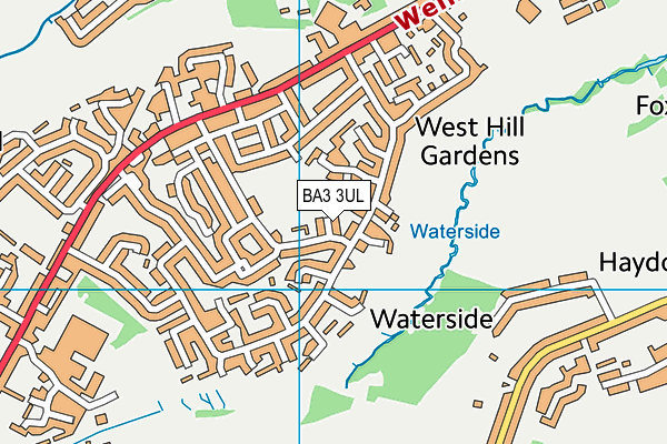 BA3 3UL map - OS VectorMap District (Ordnance Survey)