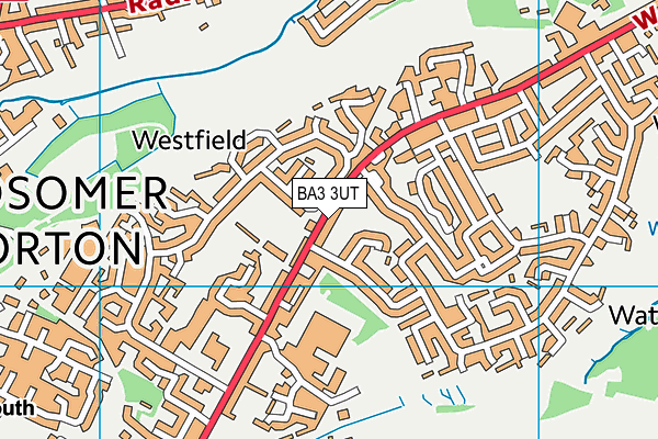 BA3 3UT map - OS VectorMap District (Ordnance Survey)