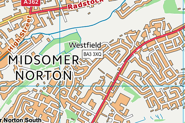 BA3 3XQ map - OS VectorMap District (Ordnance Survey)