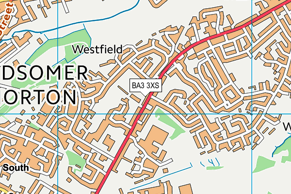 BA3 3XS map - OS VectorMap District (Ordnance Survey)