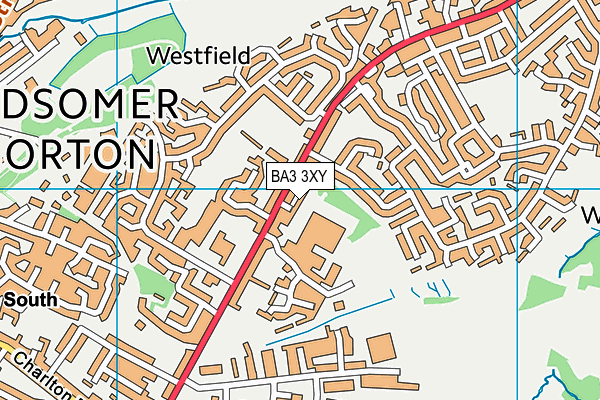 BA3 3XY map - OS VectorMap District (Ordnance Survey)