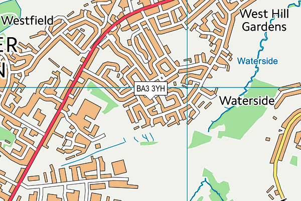 BA3 3YH map - OS VectorMap District (Ordnance Survey)