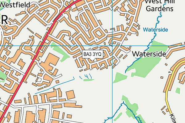 BA3 3YQ map - OS VectorMap District (Ordnance Survey)