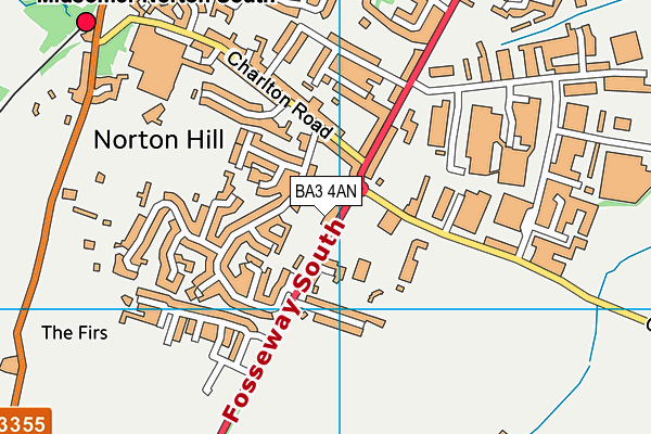 BA3 4AN map - OS VectorMap District (Ordnance Survey)