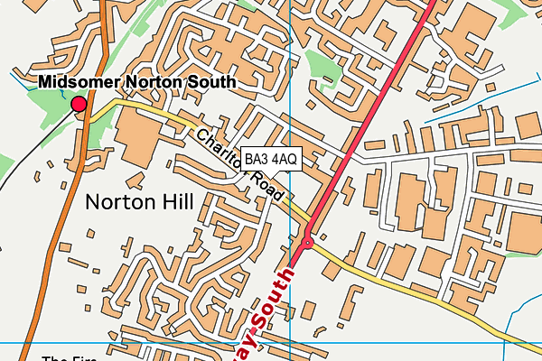 BA3 4AQ map - OS VectorMap District (Ordnance Survey)