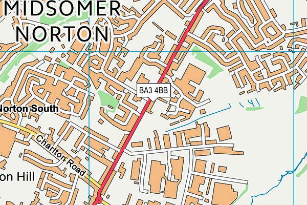 Norton Hill Recreation Ground map (BA3 4BB) - OS VectorMap District (Ordnance Survey)