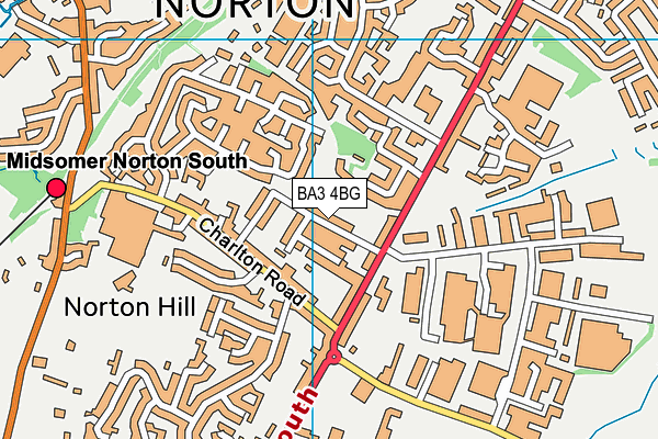 BA3 4BG map - OS VectorMap District (Ordnance Survey)