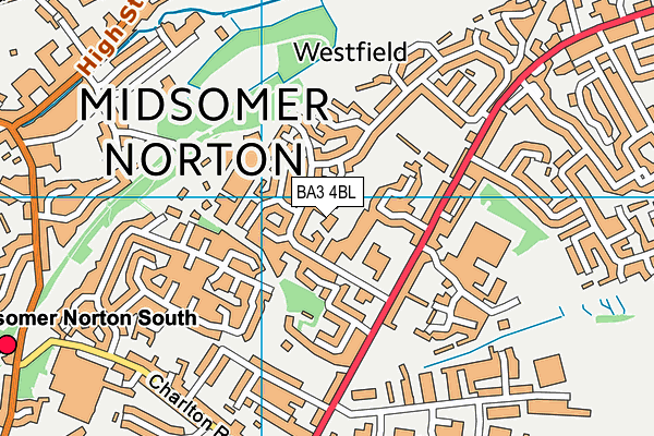 BA3 4BL map - OS VectorMap District (Ordnance Survey)