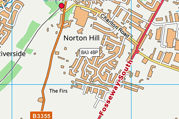 BA3 4BP map - OS VectorMap District (Ordnance Survey)