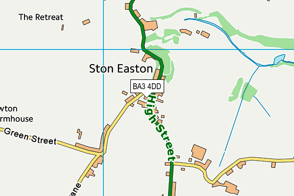 BA3 4DD map - OS VectorMap District (Ordnance Survey)