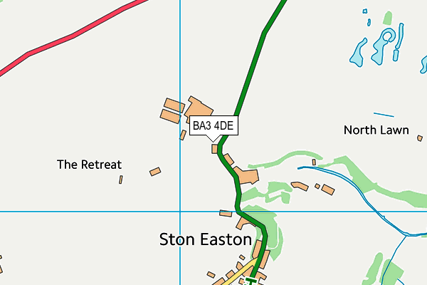 BA3 4DE map - OS VectorMap District (Ordnance Survey)