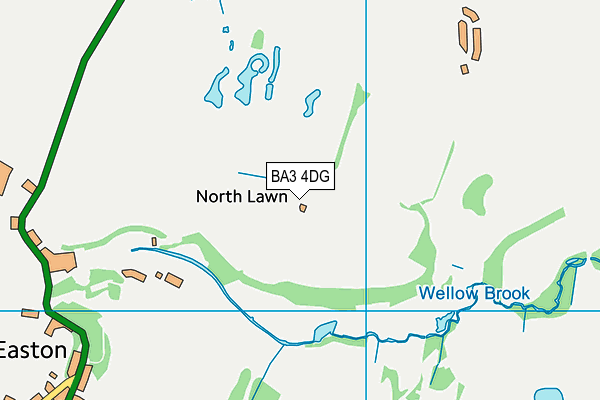 BA3 4DG map - OS VectorMap District (Ordnance Survey)