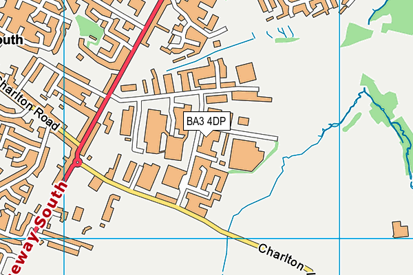 BA3 4DP map - OS VectorMap District (Ordnance Survey)