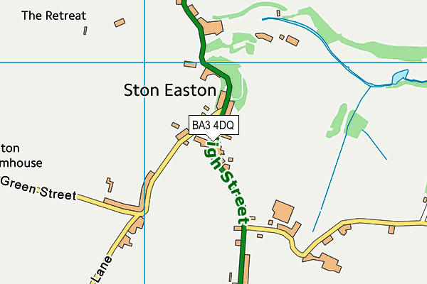 BA3 4DQ map - OS VectorMap District (Ordnance Survey)