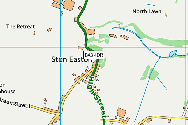 BA3 4DR map - OS VectorMap District (Ordnance Survey)