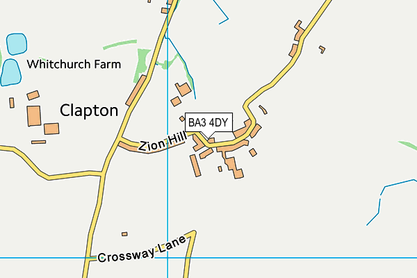 BA3 4DY map - OS VectorMap District (Ordnance Survey)