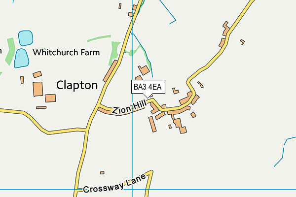 BA3 4EA map - OS VectorMap District (Ordnance Survey)